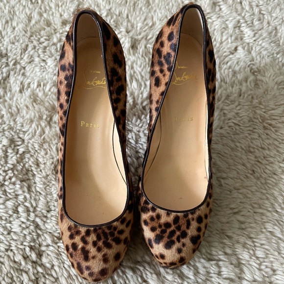 Christian Louboutin Leopard Heels - Picture 1 of 10